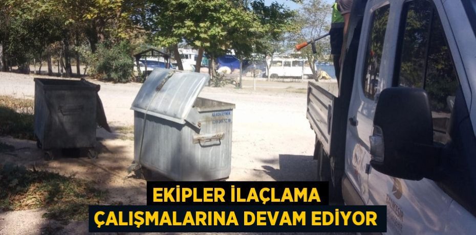 Ekipler ilaçlama çalışmalarına devam ediyor