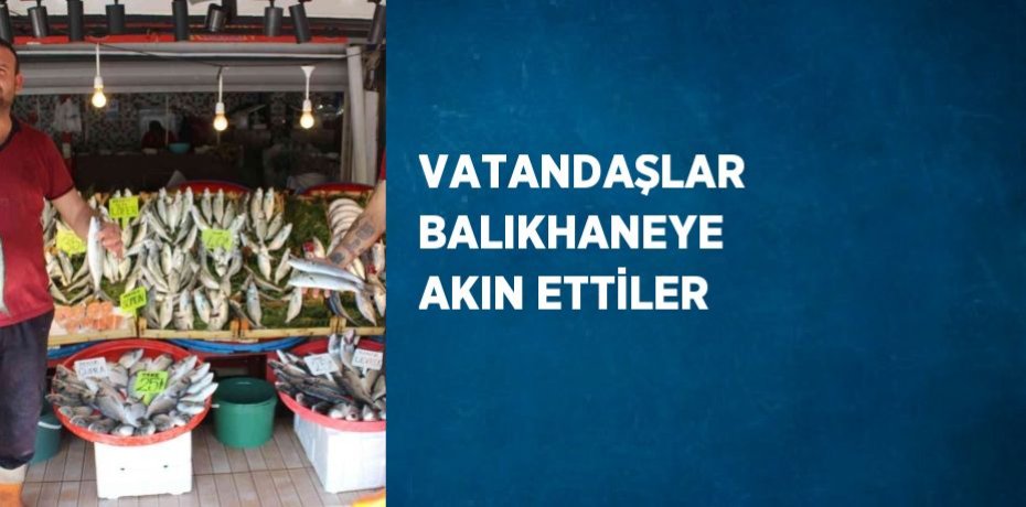 VATANDAŞLAR BALIKHANEYE AKIN ETTİLER