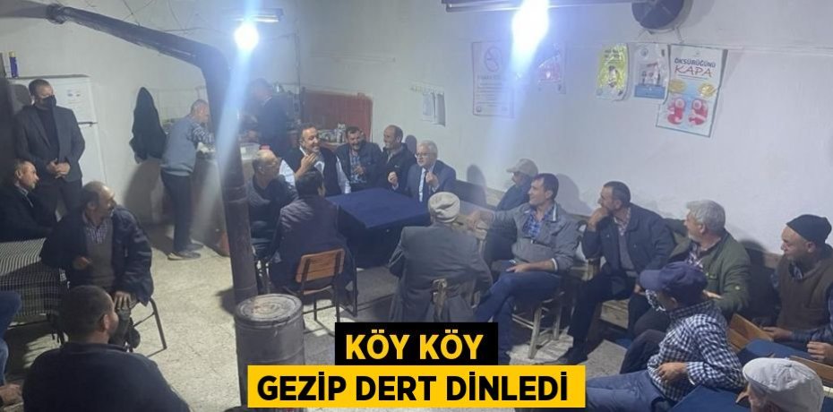 KÖY KÖY GEZİP DERT DİNLEDİ