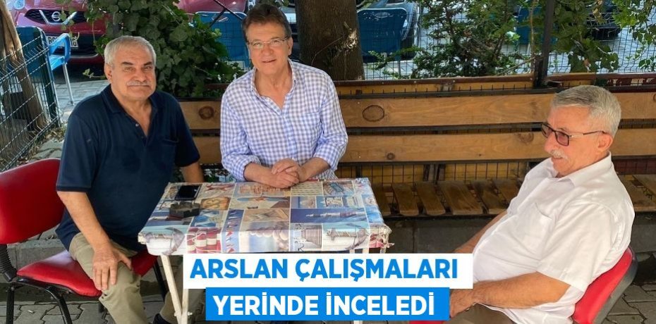 ARSLAN ÇALIŞMALARI YERİNDE İNCELEDİ