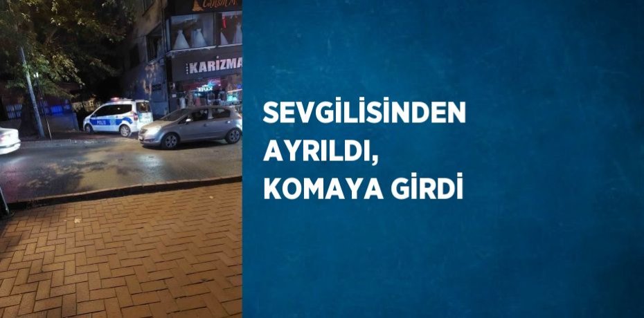 SEVGİLİSİNDEN AYRILDI, KOMAYA GİRDİ