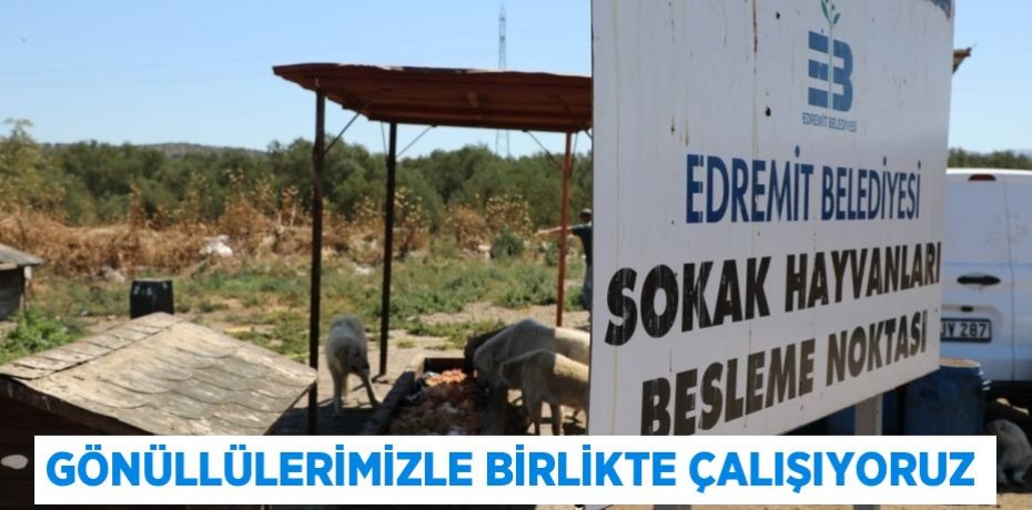 GÖNÜLLÜLERİMİZLE BİRLİKTE ÇALIŞIYORUZ