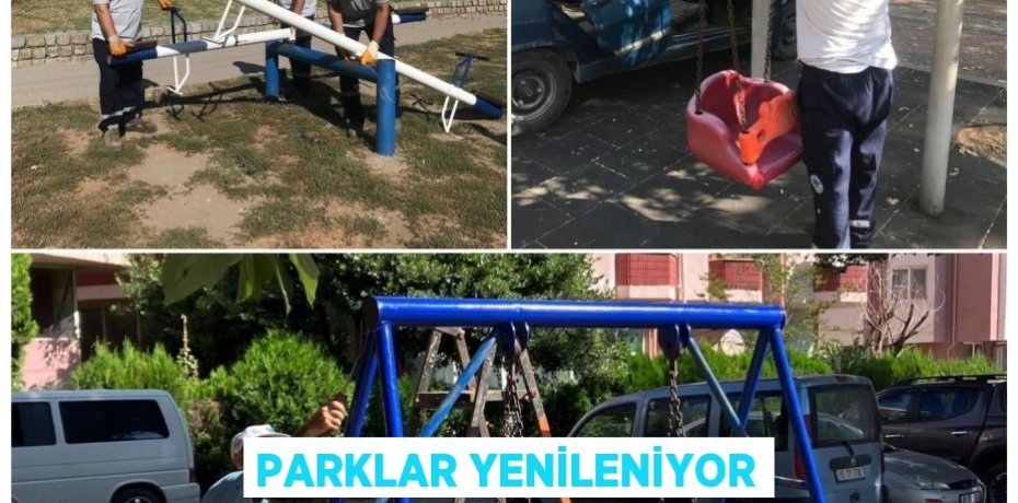 Parklar yenileniyor