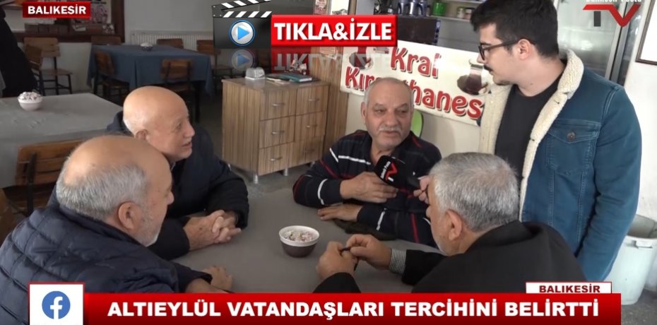 ALTIEYLÜL VATANDAŞI TERCİHİNİ BELİRTTİ