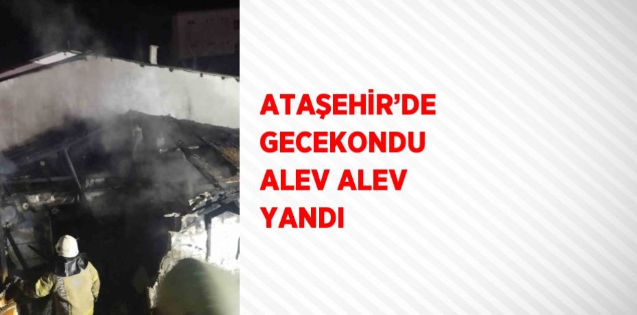 ATAŞEHİR’DE GECEKONDU ALEV ALEV YANDI