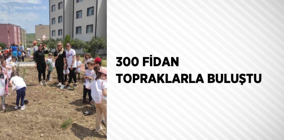 300 FİDAN TOPRAKLARLA BULUŞTU