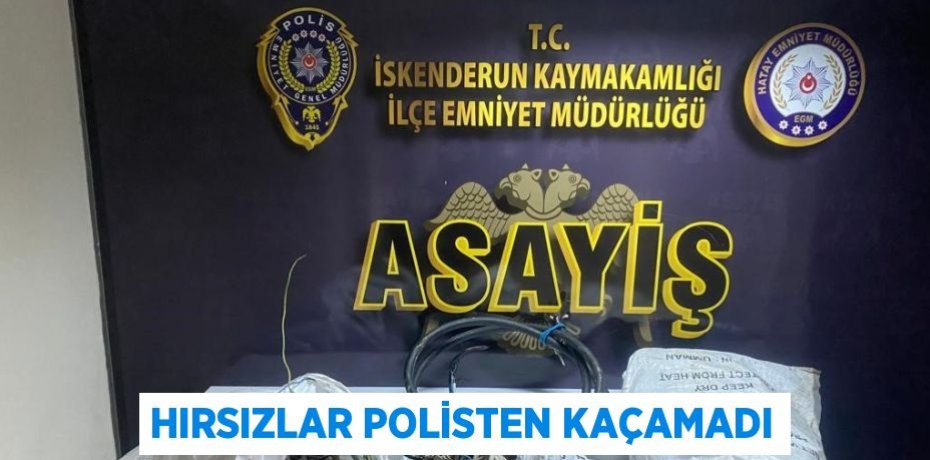 HIRSIZLAR POLİSTEN KAÇAMADI
