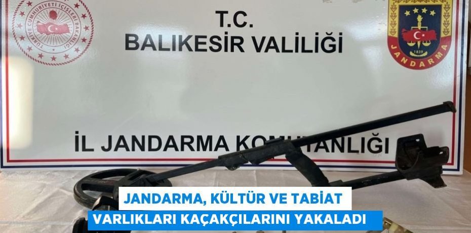 Jandarma, kültür ve tabiat varlıkları kaçakçılarını yakaladı  