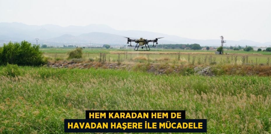 Hem karadan hem de havadan haşere ile mücadele
