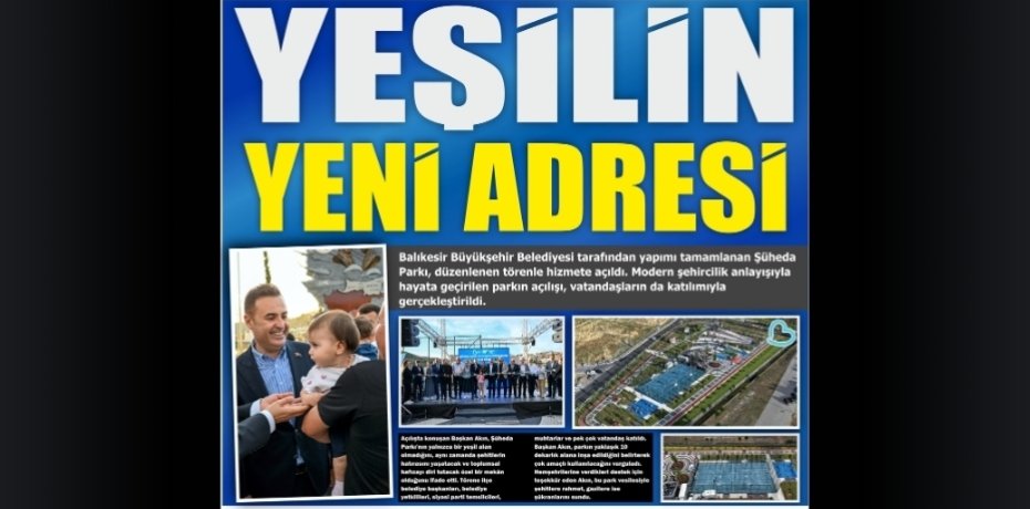 YEŞİLİN YENİ ADRESİ