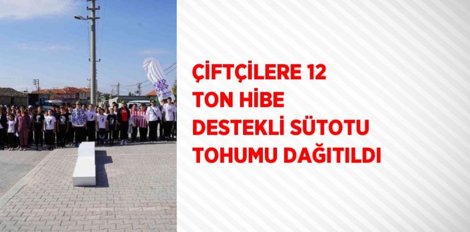 ÇİFTÇİLERE 12 TON HİBE DESTEKLİ SÜTOTU TOHUMU DAĞITILDI