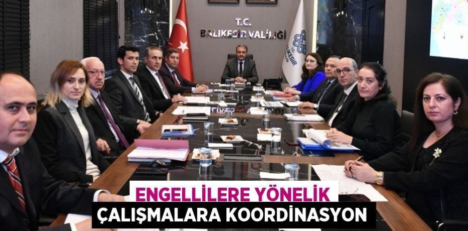ENGELLİLERE YÖNELİK ÇALIŞMALARA KOORDİNASYON