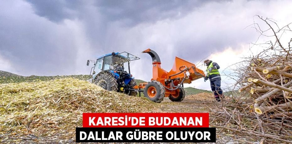  KARESİ’DE BUDANAN DALLAR GÜBRE OLUYOR
