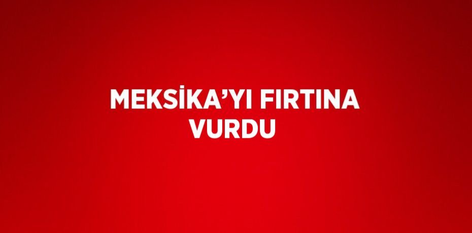 MEKSİKA’YI FIRTINA VURDU