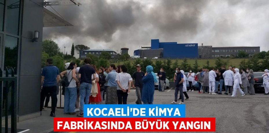 Kocaeli'de Kimya fabrikasında büyük yangın