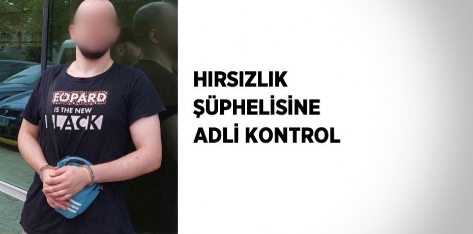 HIRSIZLIK ŞÜPHELİSİNE ADLİ KONTROL