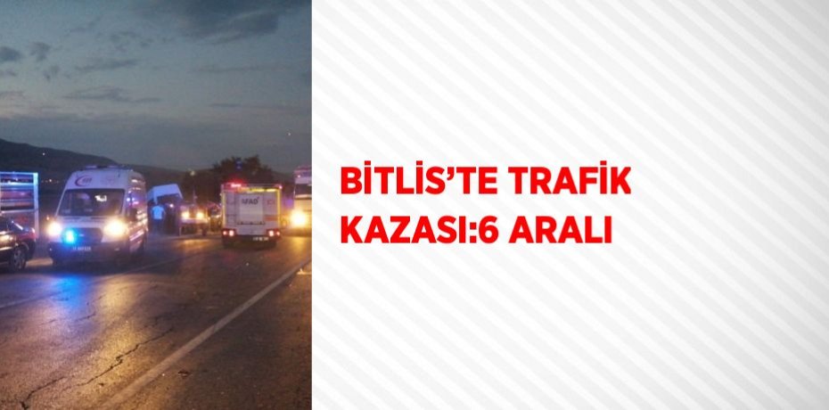 BİTLİS’TE TRAFİK KAZASI:6 ARALI