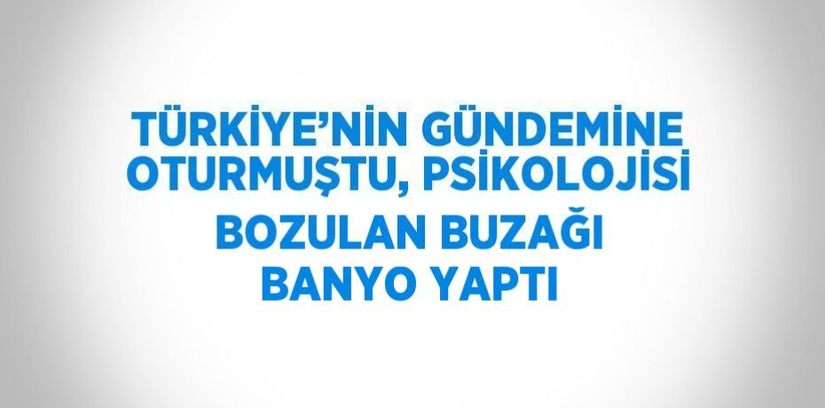 TÜRKİYE’NİN GÜNDEMİNE OTURMUŞTU, PSİKOLOJİSİ BOZULAN BUZAĞI BANYO YAPTI