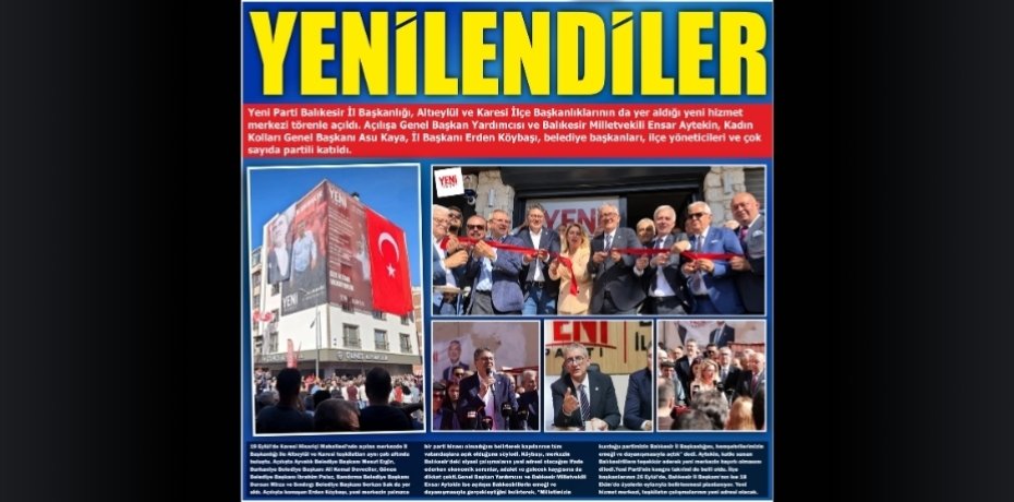 YENİLENDİLER