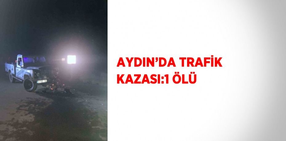 AYDIN’DA TRAFİK KAZASI:1 ÖLÜ