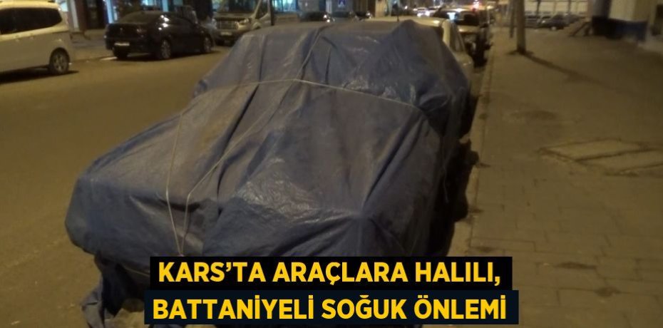 KARS’TA ARAÇLARA HALILI, BATTANİYELİ SOĞUK ÖNLEMİ