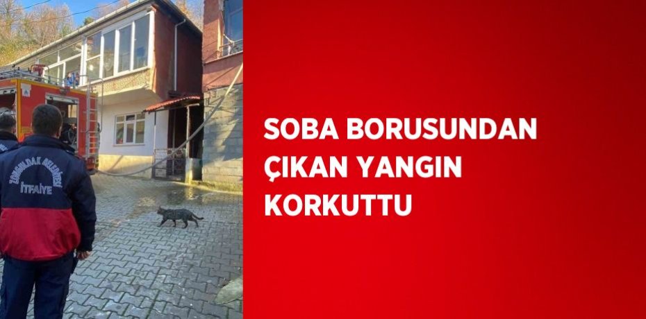 SOBA BORUSUNDAN ÇIKAN YANGIN KORKUTTU