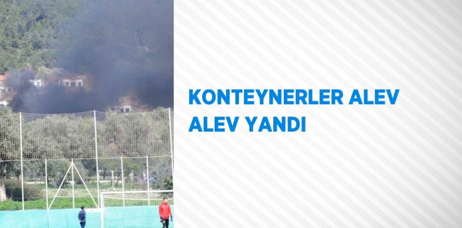 KONTEYNERLER ALEV ALEV YANDI