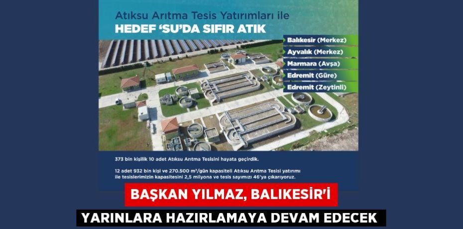 Başkan Yılmaz, Balıkesir’i yarınlara hazırlamaya devam edecek