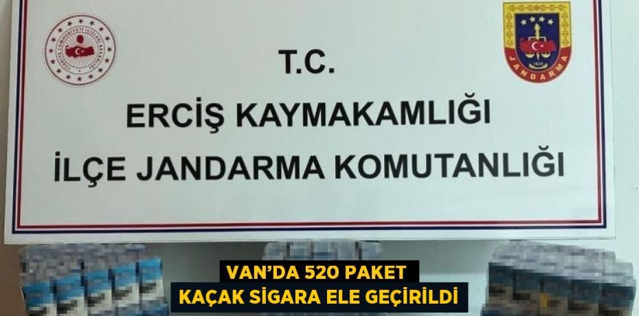 VAN’DA 520 PAKET KAÇAK SİGARA ELE GEÇİRİLDİ