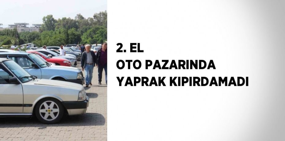 2. EL OTO PAZARINDA YAPRAK KIPIRDAMADI