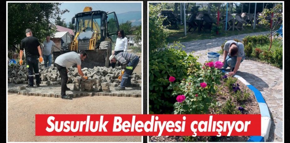 Susurluk Belediyesi çalışıyor