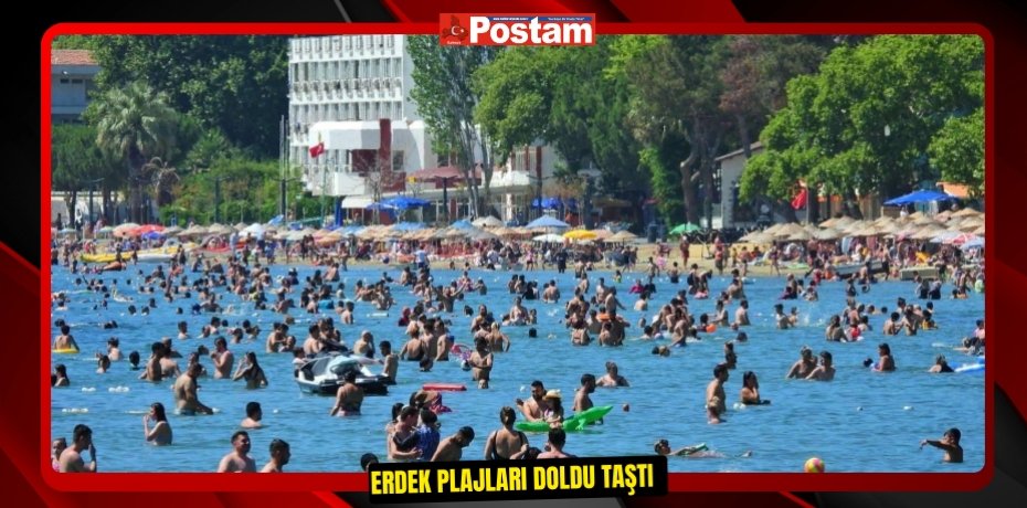 Erdek plajları doldu taştı  