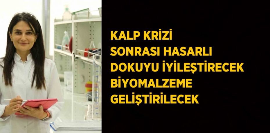 KALP KRİZİ SONRASI HASARLI DOKUYU İYİLEŞTİRECEK BİYOMALZEME GELİŞTİRİLECEK