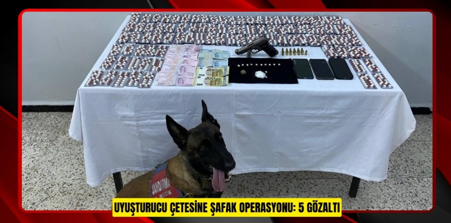 Uyuşturucu çetesine şafak operasyonu: 5 gözaltı