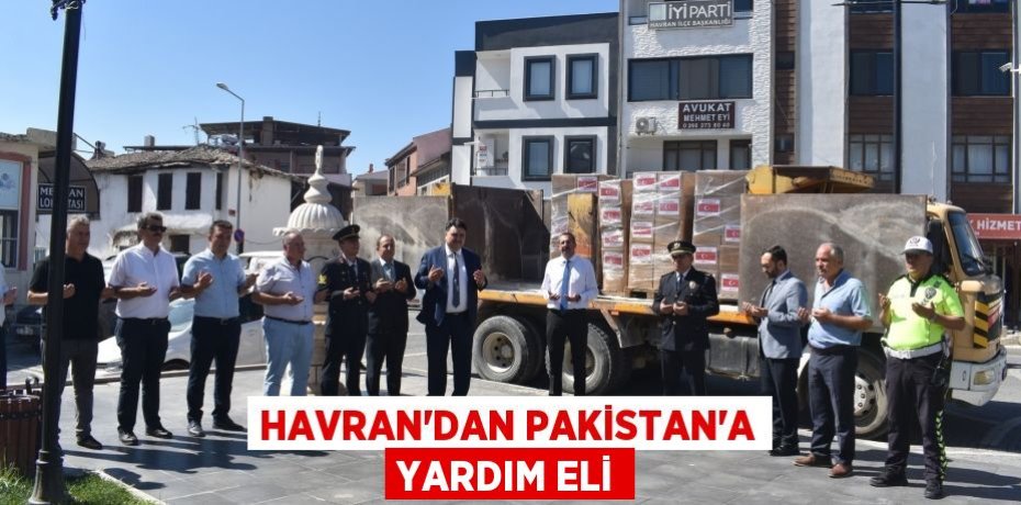 HAVRAN’DAN PAKİSTAN’A YARDIM ELİ