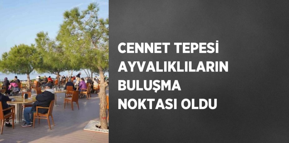 CENNET TEPESİ AYVALIKLILARIN BULUŞMA NOKTASI OLDU