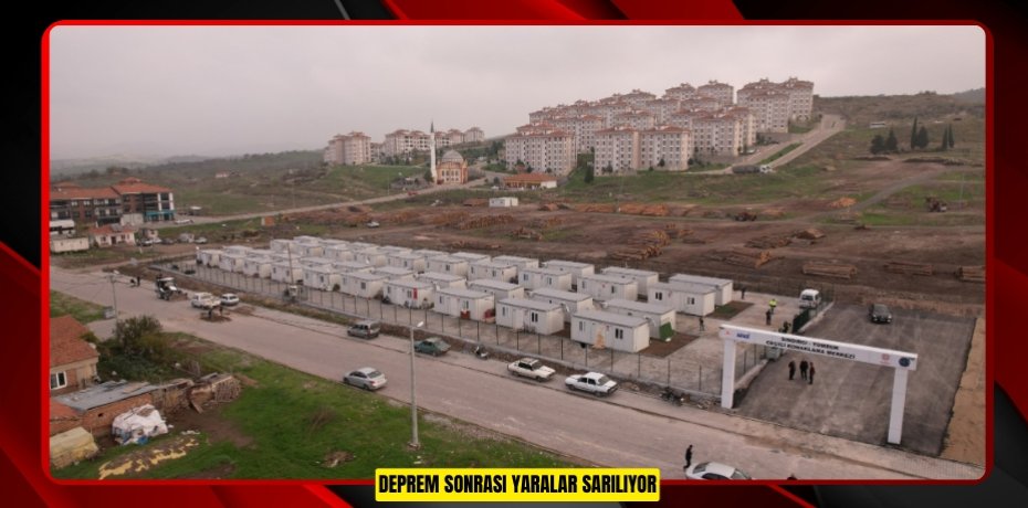 Deprem sonrası yaralar sarılıyor