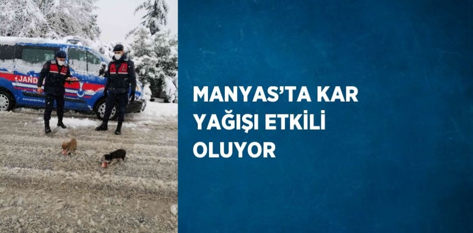 MANYAS’TA KAR YAĞIŞI ETKİLİ OLUYOR