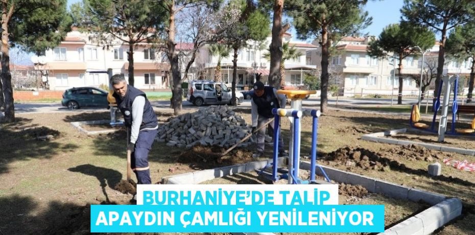 BURHANİYE’DE TALİP APAYDIN ÇAMLIĞI YENİLENİYOR