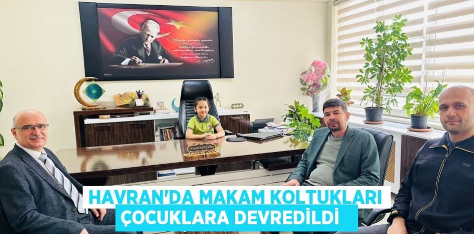 Havran’da makam koltukları çocuklara devredildi  