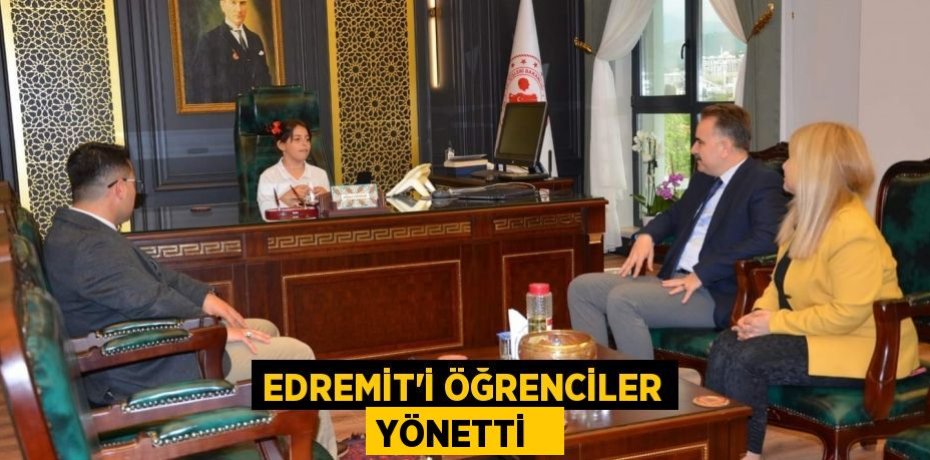Edremit'i öğrenciler yönetti  