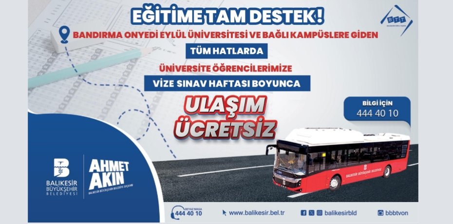 Vize haftasında ücretsiz ulaşım