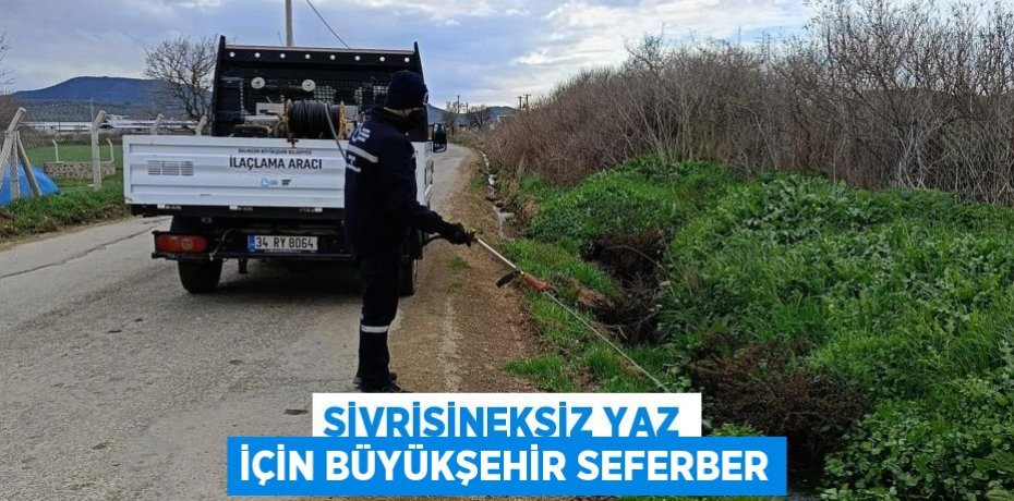 SİVRİSİNEKSİZ YAZ İÇİN BÜYÜKŞEHİR SEFERBER