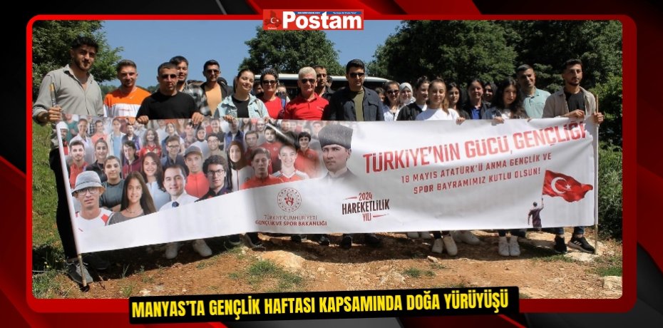 Manyas’ta Gençlik Haftası kapsamında doğa yürüyüşü  