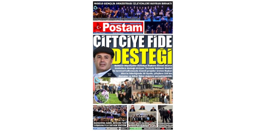 ÇİFTÇİYE FİDE DESTEĞİ