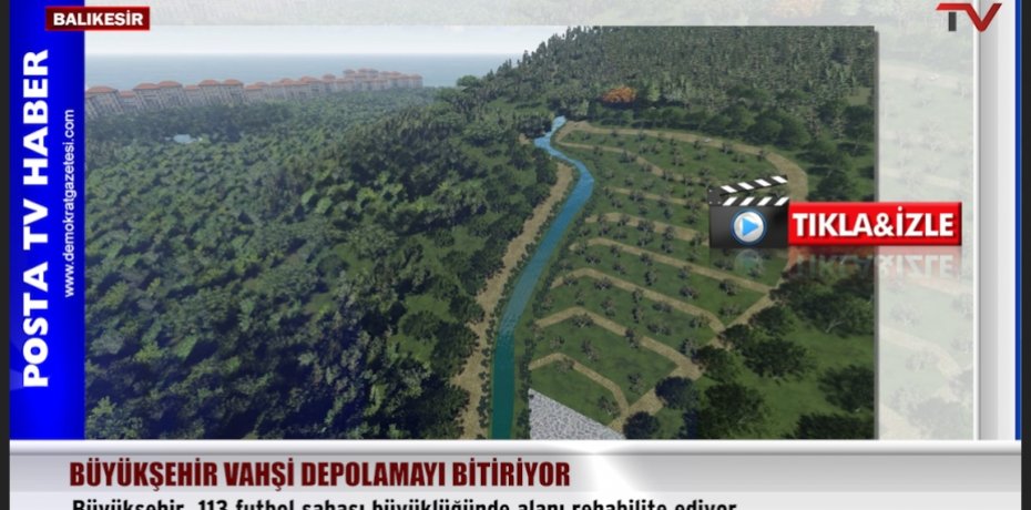 Büyükşehir, 113 futbol sahası büyüklüğünde alanı rehabilite ediyor