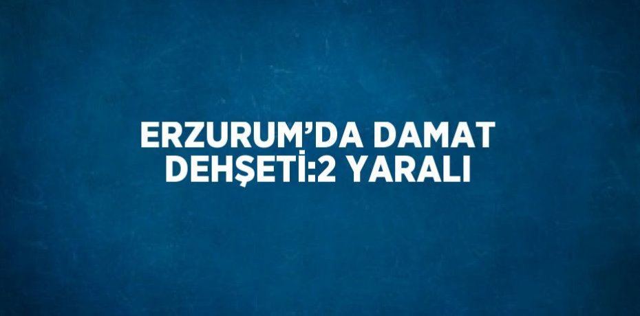 ERZURUM’DA DAMAT DEHŞETİ:2 YARALI