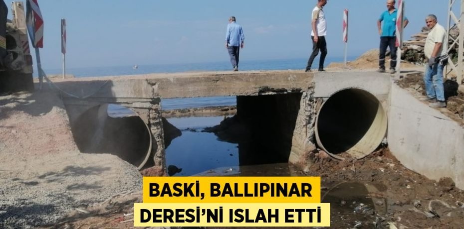 BASKİ, BALLIPINAR DERESİ’Nİ ISLAH ETTİ