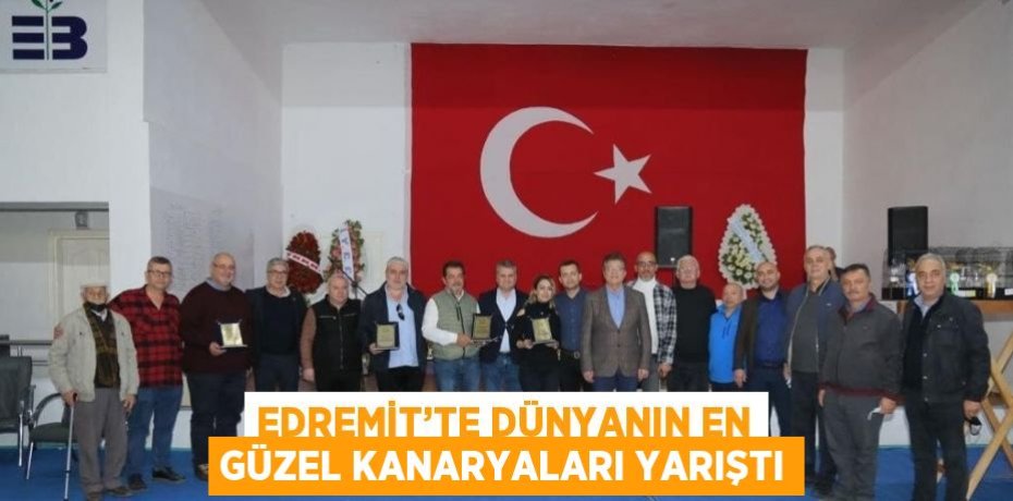 EDREMİT’TE DÜNYANIN EN GÜZEL KANARYALARI YARIŞTI