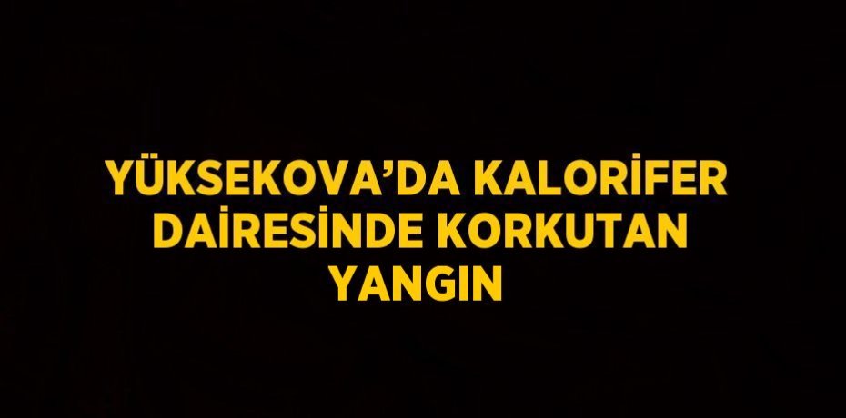 YÜKSEKOVA’DA KALORİFER DAİRESİNDE KORKUTAN YANGIN